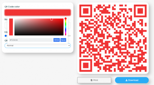 LinkBossPro create a unique qr code customize colour (biolink page link in bio)